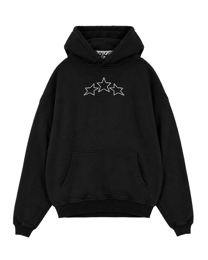 Three Star Oversized Hoodie