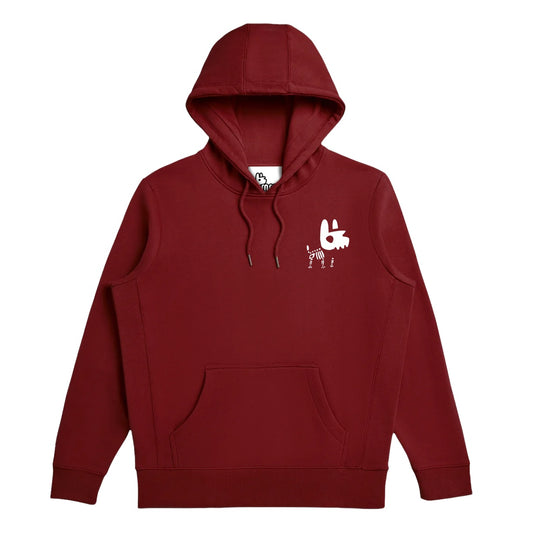 Bone Hoodie - Burgundy